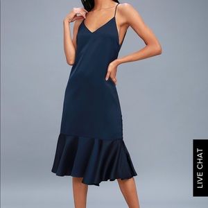 Lulu’s Navy satin dress